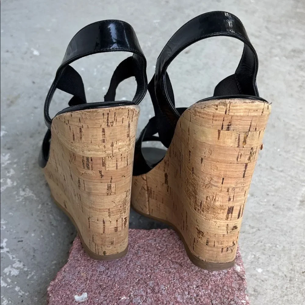 Fendi Cork Wedge Platforms